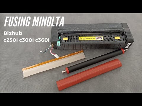 Видео: Как отремонтировать фьюзер Minolta c250i, c300i, c360i Полный процесс