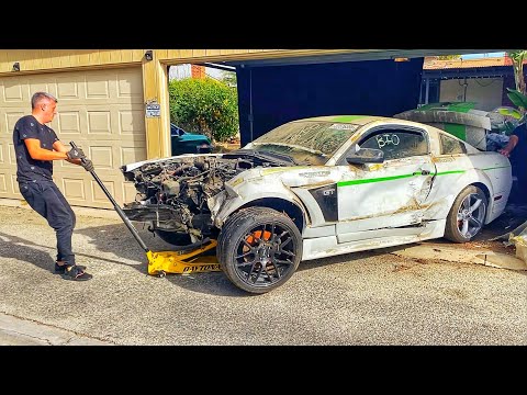 Видео: Оживляем Mustang для дедушки. Купили донора с аукциона.