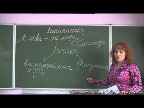 Видео: Лексикологія