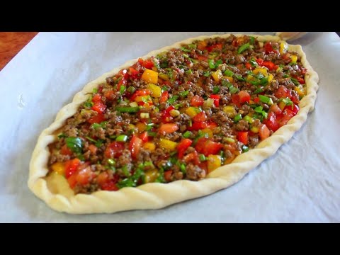 Видео: НЕ УСПЕВАЕТ  ОСТЫТЬ, СЬЕДАЕТСЯ МИГОМ / ТУРЕЦКАЯ ПИДЕ  AY COOK