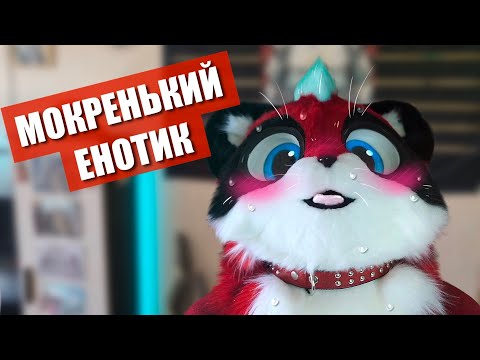 Видео: 😂 Мокренький енотик ✅ Фурри прогулка в Москве