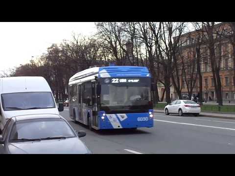 Видео: Троллейбус Санкт-Петербурга 8-192: ТролЗа-5265.08 б.6030 по №22 (03.05.18)