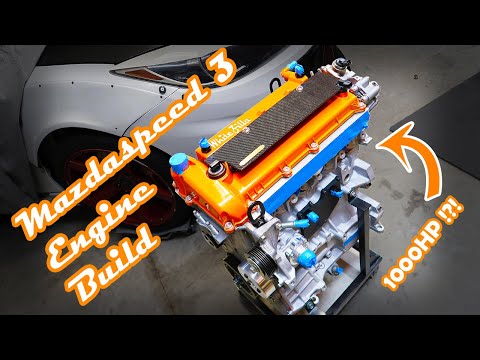 Видео: Сборка двигателя Mazdaspeed3 мощностью 1000 л.с.?!?! (Эпизод 35)