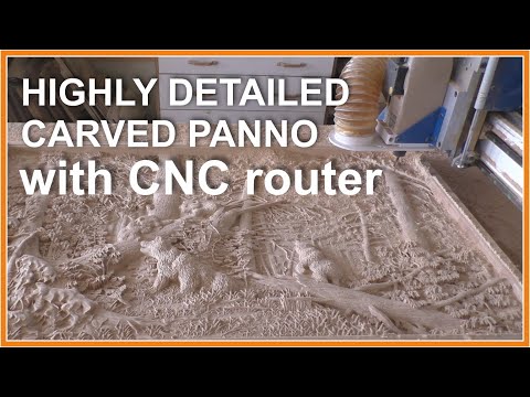 Видео: Carved picture with CNC machine. Резная картина на ЧПУ станке