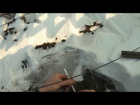 Видео: Геотекстиль под снегом