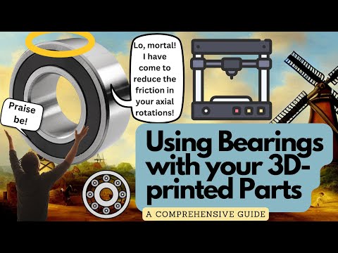 Видео: Использование подшипников с деталями, напечатанными на 3D-принтере