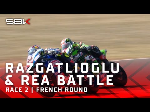 Видео: Классический поединок Разгатлиоглу и Реа в Маньи-Куре ⚔️ | #FRAWorldSBK 🇫🇷