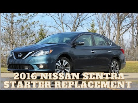 Видео: Замена стартера Nissan Sentra 2016 года