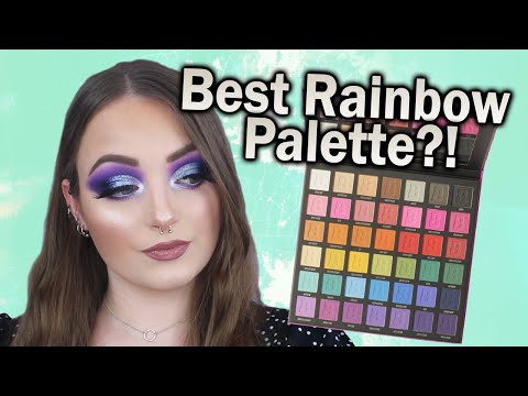 Видео: PURPLE GLITTER CUT CREASE | Учебник по палетке Beauty Bay Bright Matte