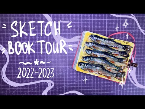 Видео: ОБЗОР СКЕТЧБУКА 2022-2023 | ЛИСТАЛКА