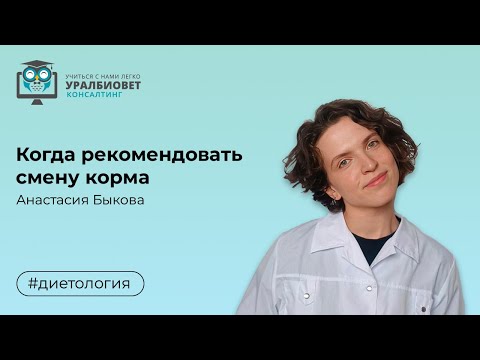 Видео: Когда рекомендовать смену корма, лектор Анастасия Быкова