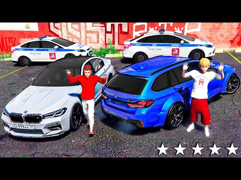 Видео: ПОГОНЯ ОТ ДПС НА BMW M5 TOURING и BMW M5 F90 - ЖИЗНЬ ПЕРЕКУПА В GTA 5 ⚡ГАРВИН