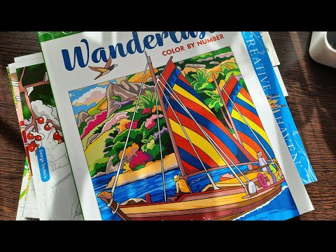 Видео: Моя коллекция раскрасок: Creative Haven