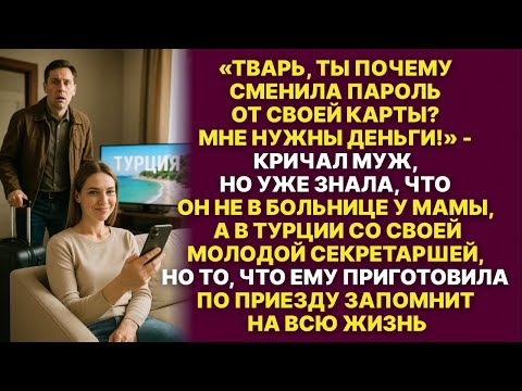 Видео: Муж врал мне что едет к свекрови в больницу, а сам улетел в Турцию с любовницей