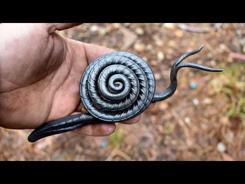 Видео: Изготовление улитки из обрезков арматуры