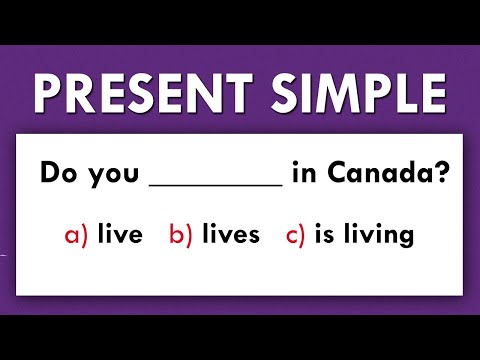 Видео: Настоящее простое время | Тест по грамматике