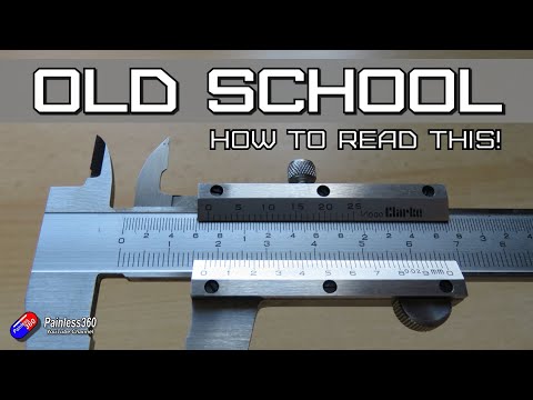 Видео: Как использовать метрические ручные штангенциркули с нониусом (старая школа!)