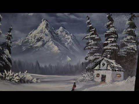 Видео: Коттедж в стиле Тюдоров - картина маслом - полная картина в реальном времени