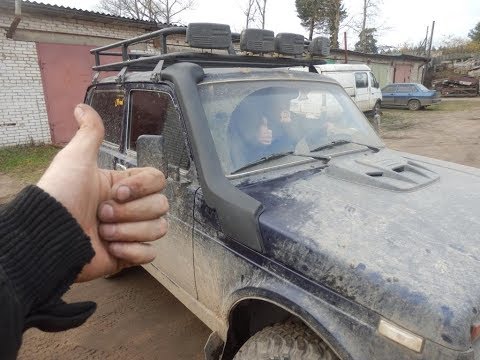 Видео: Шноркель на ниву что бы плавала