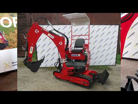 Видео: Обзор мини экскаватора  мд-4 Минидигер