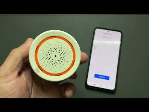 Видео: Сирена бездротова 90db ZigBee TUYA