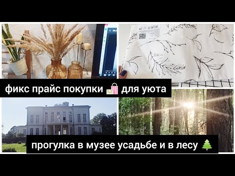 Видео: ФИКС ПРАЙС ПОКУПКИ ДЛЯ УЮТА 🛍 ПРОГУЛКА ПО ЛЕСУ 🌲И МУЗЕЙ-УСАДЬБЕ