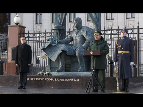 Видео: Церемония открытия памятника маршалу Советского Союза Александру Василевскому