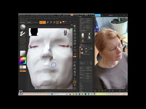 Видео: Скульптинг Головы девушки в программе ZBrush часть 3