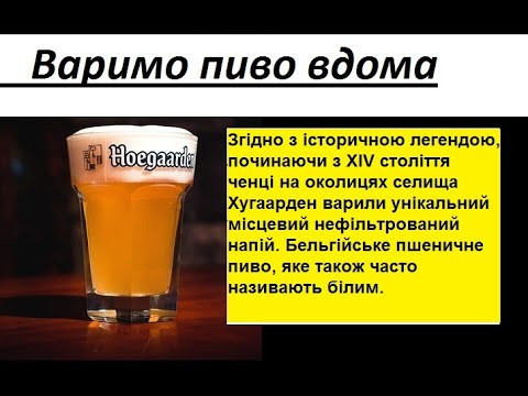 Видео: Варіння пшеничного пива на кухні в стилі Хугарден