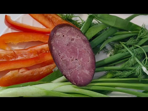Видео: Рубленная колбаса из Конины.Конская копченая  колбаса.Это очень вкусно.