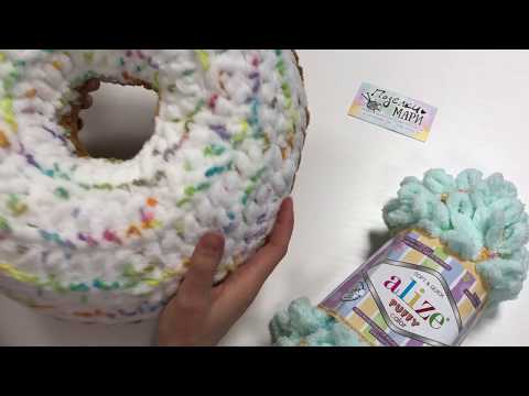 Видео: Мастер класс Пончик руками из Alize Puffy