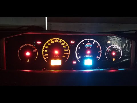 Видео: Nissan Primera P12. Пересвет Панель приборов часть 2.