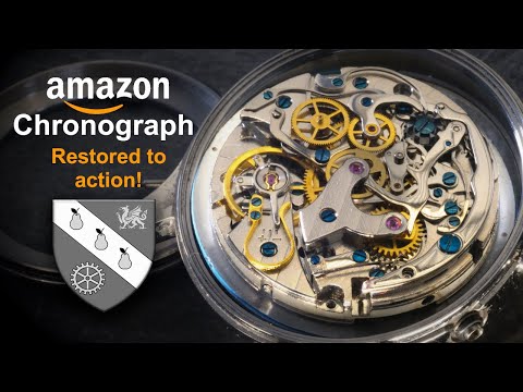 Видео: Часы Amazon Chronograph восстановлены в рабочем состоянии