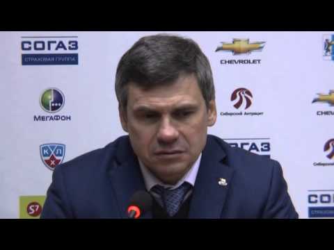 Видео: 19.12.12 "Сибирь" - "Динамо" Москва, пресс-конференция