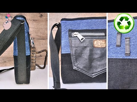 Видео: КОЖАНЫЕ брюки – что из них сшить? Кейс для солидного мужчины из джинсов