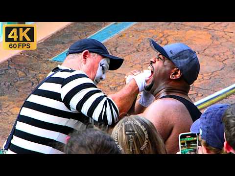 Видео: Супер-уморительный мим Том в новых выходках! 😂🤣 #tomthemime #seaworldmime #seaworldorlando