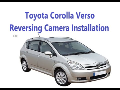 Видео: Установка камеры заднего вида Toyota Corolla Verso