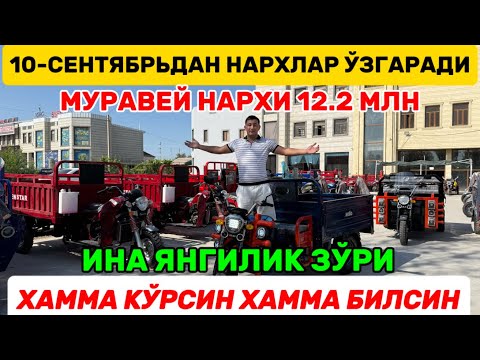 Видео: 10-СЕНТЯБРЬДАН МУРАВЕЙ НАРХЛАРИ У́ЗГАРАДИ ХАММА КУ́РСИН ЯНГИЛИК ЗУ́РИ МУРАВЕЙ НАРХИ 12.2 МЛН СУ́М 