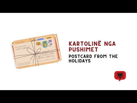 Видео: Открытка с праздника | Изучайте албанский язык
