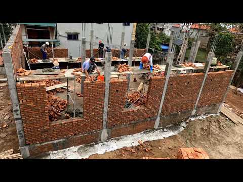 Видео: ✌️Как мы построили самый дешевый дом в мире - Стройте стены из огромного количества кирпичей.