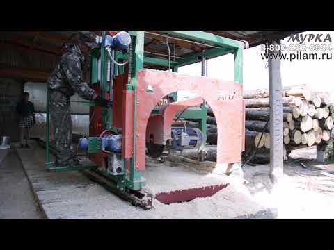 Видео: 2х Дисковая пилорама угловая качество и точность распила pilam.ru 2x circular sawmill angular