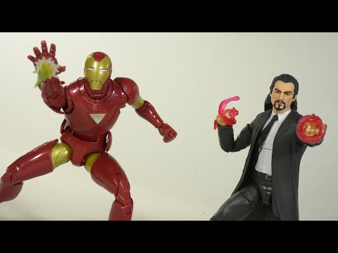 Видео: Нередактировано! - Обзор эксклюзивного набора из двух фигурок Marvel Legends Iron Man & Mandarin ...