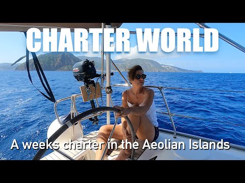 Видео: Charter World на Эолийских островах у берегов Сицилии. Эп. 1. Парусный спорт. Производство Ocean ...