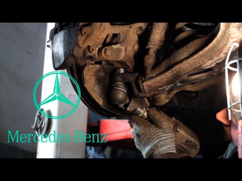 Видео: Mercedes W210 - нижняя шаровая опора