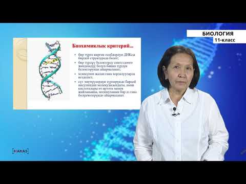 Видео: 11 класс - КГ - Биология - №2 - Түр жана анын критерийлери