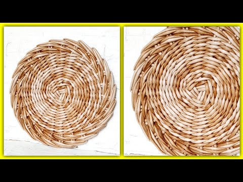 Видео: Тарелочка с загибкой дорожка из газетных трубочек