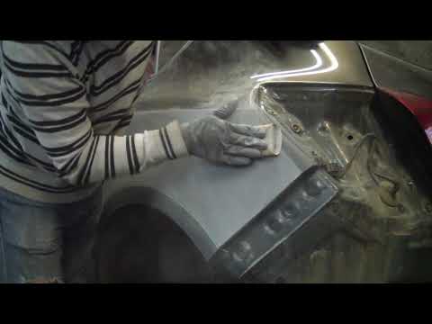 Видео: Opel Astra переделка крыла и бампера, часть 2