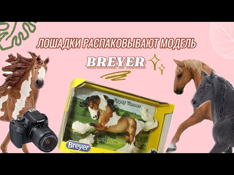 Видео: ЛОШАДИ ШЛЯЙХ РАСПАКОВЫВАЮТ НОВОГО БРЕЙЕРА🐴|Breyer Gypsy Vanner|скетч💫