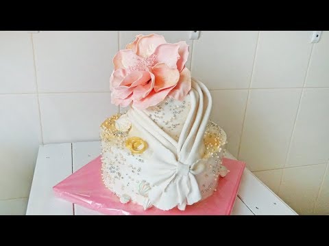 Видео: Необычное Оформление Свадебного Торта . Большой Цветок из Мастики / Wedding Cake