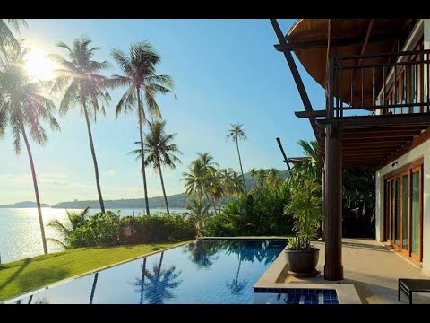 Видео: Phuket The village coconut island - Островной Таиланд начало, обзор отеля, зима на островах